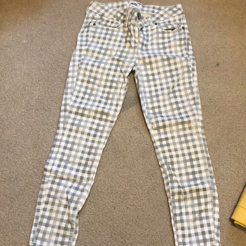 PAIGE Verdugo ankle pants. Size 27. Gingham print